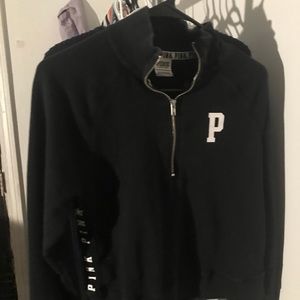 PINK victoria secret quarter zip